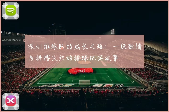 深圳排球队的成长之路：一段激情与拼搏交织的排球纪实故事